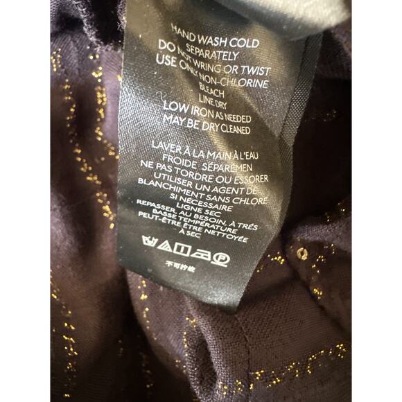 by Anthropologie Quinn Sequined Tunic Blouse Shimmer Small Witchy Whimsigoth - Picture 14 of 16